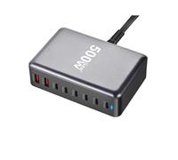 Cargador Rápido USB GaN de 500 W con Enchufe Europeo, Estación de Carga de Escritorio Multipuerto para , para , para , para