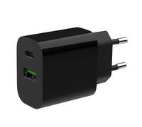 Cargador USB Gembird TA-UC-PDQC20-01-BK 2 Puertos 20W QC 3.0 Power Delivery Negro