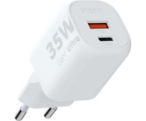 Cargador rápido Xtorm 35W GaN2 Ultra, adaptador, blanco