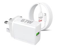 Cargador rápido y cable de 67 W para Xiaomi, enchufe de cargador para Xiaomi 13 Lite/14/13 Pro/12T/12 12X/11T 10T 14T 15 Ultra, Redmi Note 14 13 5G/A3/11 Pro+/10 11S/12, Poco F4/X4/X5 X6/F6 3 x 3