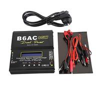 Cargador RC, B6AC 80W Digital LCD Balance Cargador Descargador para Li-Ion Li-Po NiCd Ni-MH RC Batería