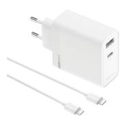 Cargador realme 80W SUPERVOOC, Doble Puerto GAN, Adaptador Rápido con Cable Type-C, Compatible con iPhone 17-13, Samsung S24/S23, iPad, para Dispositivos OPPO/OnePlus, MacBook