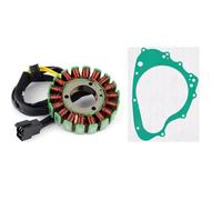 Cargador Rectificador Regulador Motocicleta + Junta Protectora Estator + Bobina para Suzuki GS 500 2001 2002(Style 4)