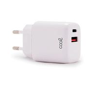 CARGADOR COOL DUAL USBC-USB 20W WHITE