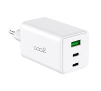 Cargador Red Universal Ultra Fast PD Port x3 (2X Tipo-C + 1x USB) Cool 100W GAN Blanco
