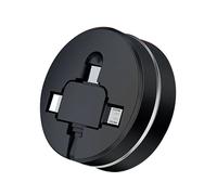 Cargador retráctil de compatibilidad universal para dispositivos Android, Apple, Samsung y Huawei (Macaron)