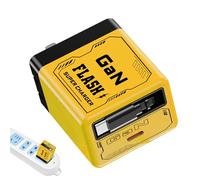 Cargador retráctil Tipo C - Cargador de Pared retráctil de 35 W con Cable | Doble Puerto Enchufe Plegable para Hombres Mujeres Viaje