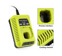 Cargador Ryobi de repuesto, diseño de doble puerto con tecnología IntelliPort para baterías de iones de litio, NiCad y NiMh, cargador universal de
