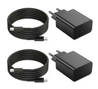 Cargador Samsung, 25W Cargador Rápido USB C Samsung con Cable de 2M Compatible con Samsung S25 Edge/S25/S24/S23/S22/S21/A26/M55 5G/F16/A71/A72/A80/A73 5G/A25/A54/A53/A34