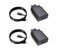 Cargador Samsung Carga Rapida, 2 Pack 45W USB C Cargador Rapido para Samsung Galaxy S25 Ultra/S25+/S25/S24 Ultra/S24+/S24/S23/S22/S21, A56 A55 A36 A16, Note 20 10, Tab S10 S9 S8 Tipo C Cargado Cabezal