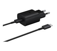 Cargador Samsung EP-TA800 de 25 W incluido. Cable de carga USB-C (copia) Negro