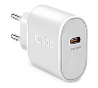 Cargador Sbs TETR1CPD30 WALL CHARGER 30W Blanco