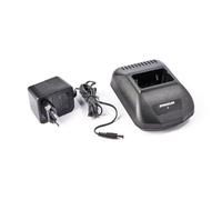 Cargador Sobremesa Dynascan V-100 Batería Li-Ion Base con Adaptador | Incluye transformador de red 220V, ranura para batería o walkie completo, indicador LED bicolor
