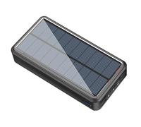 Cargador solar - Batería solar portátil, batería solar de carga rápida | Paquete de batería externa de 50000 mAh, cargador USB Duall para teléfono celular, cargador solar impermeable para teléfono