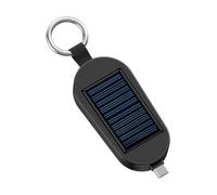 Cargador solar - Cargador colgante con energía solar, mini suministro de capacidad portátil | Paquete de batería de reloj inalámbrico compacto con tipo C, usuario de tiempo al aire libre, cargador de