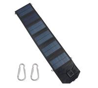 Cargador solar, cargador plegable, 31,1 x 6,5 x 0,39 pulgadas, 120 W Bank, doble salida USB, impermeable, portátil, para viajes Camping Gear, Hunting Survival Tool, RV Outdoor Accessory