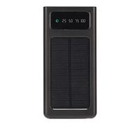 Cargador Solar, Cargador Portátil Power Bank 20000 MAh con Puerto de Salida Dual, Admite Modos USB, Solar Y Antorcha para Todos Los Teléfonos Móviles Y Dispositivos Electrónicos(Black)
