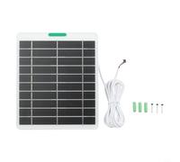 Cargador solar de 5 W para timbre de video Ring - Panel de alta on cable para modelos 2, 3, 4 Plus, resistente a la intemperie para fuente de alimentación al aire libre, color negro