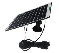 Cargador solar de 5 W para timbre Ring Video Doorbell 4 3 Plus 2 - Placa de alimentación solar de alta ccesorio de seguridad para el hogar, color negro