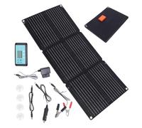 Cargador Solar De Batería De Automóviles, Cargador De Automóvil Solar | Generador De Baterías De Panel Solar De 200W,Mantenedor Automático Flexible Plegable Impermeable Para Viajar, Vehículos, Botes,