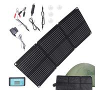 Cargador solar de batería de coche, cargador de panel de generador solar de 200 W, mantenedor flexible plegable de 12 a 24 V automático para viajes al aire libre de coche, vehículo, camión