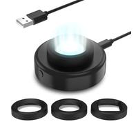 Cargador solar de reloj, temporizador de 8 horas de apagado con hombres, mujeres y 3 tapas cuadradas, luz UV LED de carga rápida, relojes ecológicos compatibles con Casio/Tough/Protrek/Seiko/Citizen