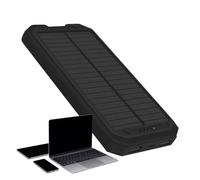 Cargador solar portátil | Built-in Brújula Solar Panel Charger Shell | Built-in Brújula Long Lasting Device with Light Cover for Backpack Adventure Outdoor Picnic