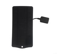 Cargador solar portátil de 5 V para iPhone y dispositivos de 3.7 V, alta eficiencia de conversión del 20.5% para una energía fiable en condiciones de poca luz (negro)