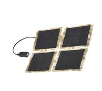 Cargador Solar Portátil | Enchufe Compacto Cargador de Panel Solar | Versátil Accesorios de Camping Plegable Smartphones Dispositivos Cámaras de Vigilancia Exterior