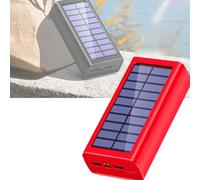 Cargador Solar portátil for Exteriores, 30000 mAh, 50000 mAh y 100000 mAh, Resistente al Agua, con luz LED, Dos Puertos USB y Entrada Tipo C for Camping, Senderismo y Viajes.(100000)