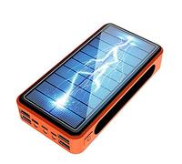 Cargador Solar portátil inalámbrico Power Bank de 100 000 mAh con indicador LED de Estado y Linterna LED, Cargador portátil de Alta Capacidad para Android, iPhone o...