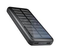 Cargador solar portátil para teléfono móvil, 10000 mAh, cargador solar para portátil, banco de carga delgado para festival de mochila, vuelo, senderismo, pesca al aire libre, universidad