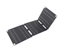 Cargador Solar Portátil Plegable de 30W con Doble USB - Resistente al Agua, Ideal para Acampar y Aventuras al Aire Libre con Cable de Conexión de 1 a 3