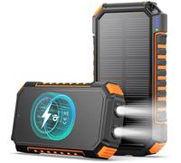 Cargador Solar Power Bank 26800mAh - A ADDTOP 3.0A Bateria Externa Carga Rapida con USB C - Bateria Portatil Inalámbrica con 4 Salidas - PD QC 3.0 Cargador Portátil para Teléfono Tabletas