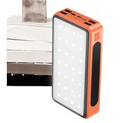 Cargador Solar Power Bank, Cargador Solar Portátil para Smartphones | 20000mAh Carga Rápida 4 Dispositivos con Lámpara LED para Hombres, Mujeres y Estudiantes