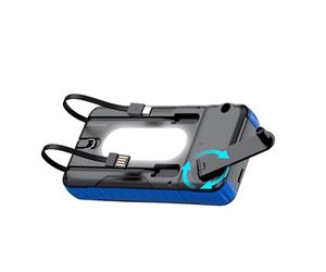 Cargador Solar Power Bank,Resistente A Los Golpes Con Linterna | Batería Portátil Solar Con Manivela Manual Para Uso Exterior | Para Cámara Tablet Senderismo Viaje Road Trip Mochila de Hombro F