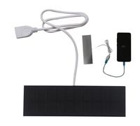 Cargador solar USB 3W - Banco de batería solar portátil | Dispositivo de carga rápida para camping, móviles, portátiles, cámaras, alimentación externa, estación de carga de