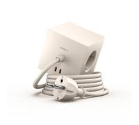 Avolt Regleta eléctrica Square 1. toma de corriente y USB-C 30W 1.8 m Nomad sand