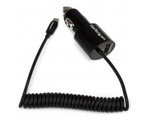 CARGADOR STARTECH USB - MICRO USB COCHE NEGRO