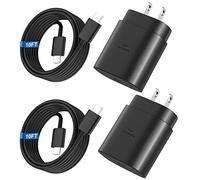 Cargador súper rápido tipo C, cargador de pared USB C de 25 W para Samsung Galaxy S26 Ultra/S26/S26+/S25 Ultra/S25/24 Ultra/S24/S23 Ultra/S22 Ultra con cable de carga Android tipo C de 10 pies de