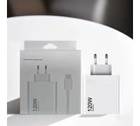 Cargador Superrápido de 120W, Adaptador de Carga Turbo Hyper para Mi 15/14/13/11T Ultra Pro Redmi 12C Note 11-14 POCO F6/F7/X7 Pro EU Charger And Cable