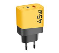 Cargador - TÁCTICO - Microgrid GaN 45W - Amarillo - USB-C - Carga rápida