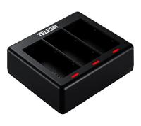 Cargador Telesin para 3 baterías + 2 baterías para GoPro 13