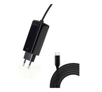 Cargador TooQ TQLC-USBCGAN45PD-C GaN 45W USB-C PD/ Cable 1,8m/ Negro