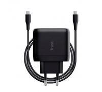 Cargador Trust 24817 Red Usb C 65w Con Cable Usb C Maxo Negro