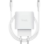 Cargador Trust Maxo GaN 45W USB-C con cable de 2 m y compatibilidad Apple