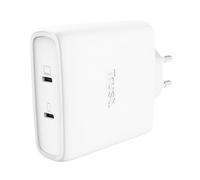 Cargador Trust Maxo GaN USB-C 100W 2 Puertos Carga Rápida Blanco