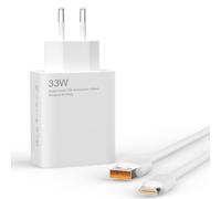 Cargador Turbo de 33 W para Xiaomi Redmi Note 13 Pro/12 Pro/11 Pro/13/12/11/11S/9/10, Xiaomi 10T/11 Lite/10/10 Lite/10T Lite/11/POCO X6/X3/F3/X5/M5/F2 Pro.Cargador rápido y cable 2M