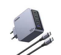 Cargador UGREEN Nexode Pro 160W GaN USB-C Cable carga rápida universal