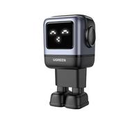 Cargador Ugreen Nexode Robot GaN 65W Cable 1xUSB-A + 2xUSB-C Gris
